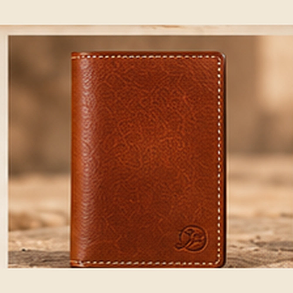 Camel Leather Passport Wallet