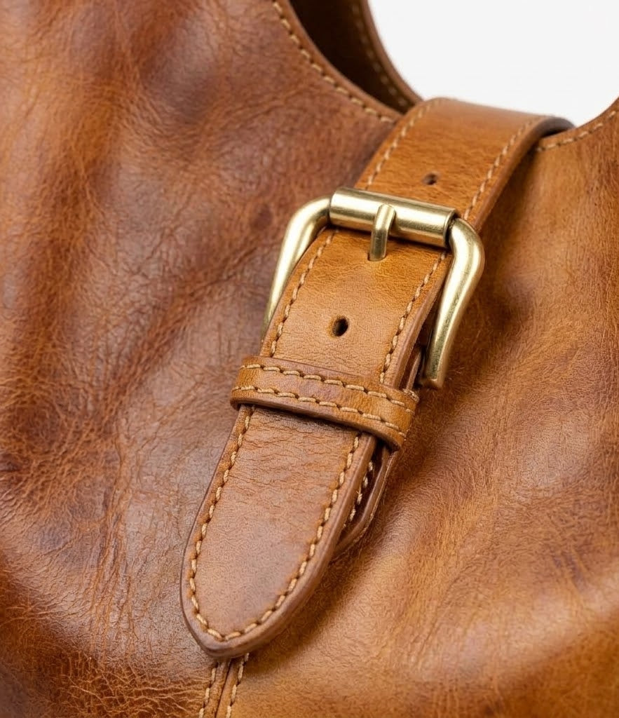 Kasbah Hobo Tote brown leather hobo bag, additional product view 2