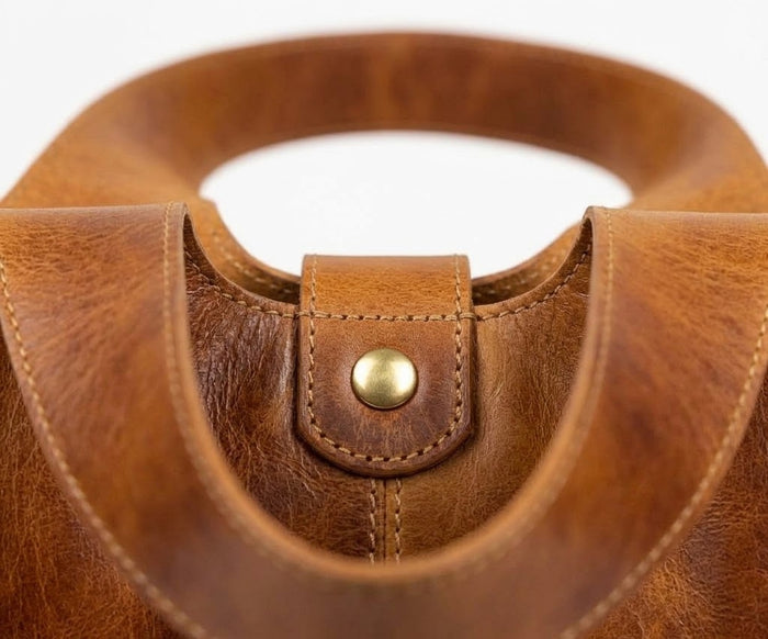 Kasbah Hobo Tote brown leather hobo bag, additional product view 3