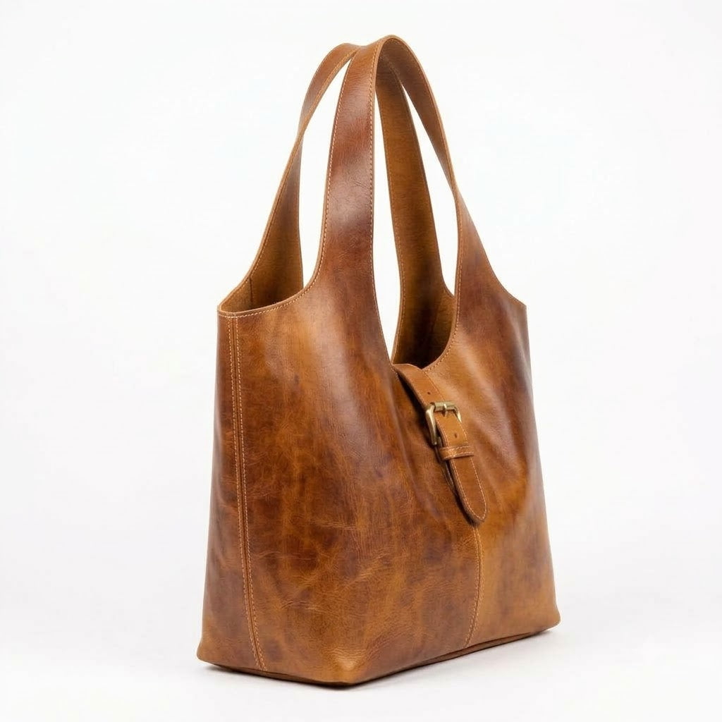 Kasbah Hobo Tote brown leather hobo bag, additional product view 4