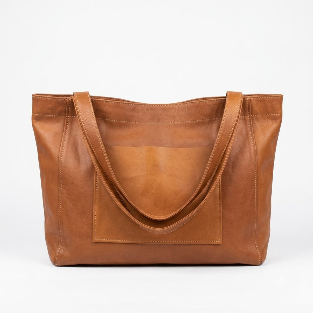Souq Carryall Tote brown leather everyday tote bag